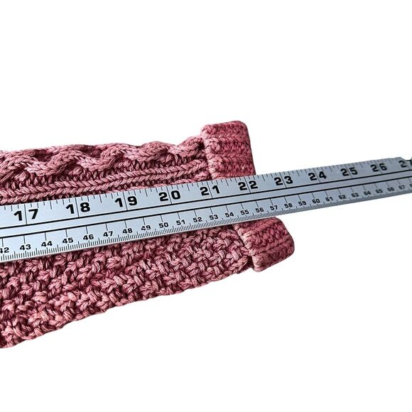 LL Bean Signature Fisherman Tunic Side Zip Sweater Women’s Small Burnt Rose Pink - Picture 10 of 11